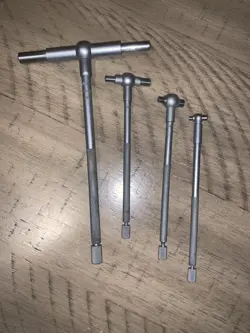 MITUTOYO TELESCOPING GAGE LOT OF 4 MACHINIST TOOLS MODEL AA,A,B &D  REPLACEMENT
