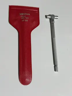 MITUTOYO 155-124, TELESCOPING GAGE, 1-1/4 TO 2-1/8 INCHES, DOUBLE-ARM PLUNGER
