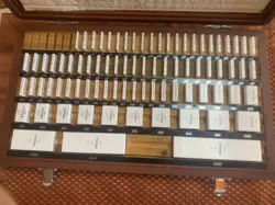 MITUTOYO 516-202 81 PIECE SQUARE CERAMIC GAGE BLOCK SET • GRADE 2 • BE6-81-2