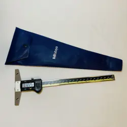 MITUTOYO DIGITAL DEPTH GAUGE CODE# 571-212-20 MODEL# VDS-8”DCX WITH CASE JAPAN