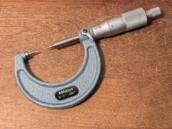 MITUTOYO 0-1 INCH POINT MICROMETER NO 112-177