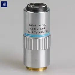 🔥1PC USED  MITUTOYO M PLAN APO SL 50X/0.42 MICROSCOPE OBJECTIVES P6722B YL