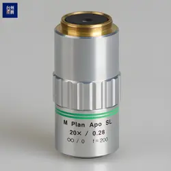 🔥1PC USED MITUTOYO M PLAN APO SL 20X/0.28 MICROSCOPE OBJECTIVES  P6726B YL