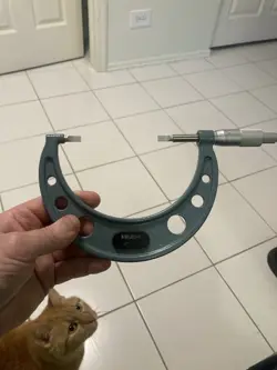 MITUTOYO NO. 122-128 OUTSIDE MICROMETER 3”-4”RANGE .0001 GRADS