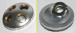 FOUR POSITION MITUTOYO ULTRAPLAN FS-110 FS-60 MICROSCOPE M PLAN OBJECTIVE TURRET