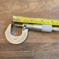 VINTAGE MITUTOYO CALIPER MICROMETER TOOL OUTSIDE 0-1” 