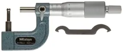 MITUTOYO MICROMETER BMB3-25 115-315 ANALOG SPHERICAL MICROMETER