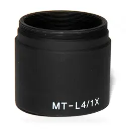 USED MITUTOYO MT-L4, MT-L4/1X 200 MM FL TUBE LENS 266-620 NM ULTRAVIOLET / VIS
