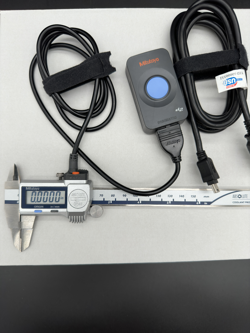 DIGITAL CALIPER, 6” MITUTOYO, 573-734-20 PRECISION MEASURING TOOL & SPC CABLE