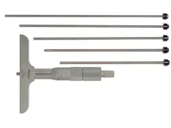 MITUTOYO 129-132 - 0-6 INCH DEPTH MICROMETER 4 INCH BASE