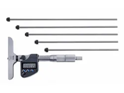 MITUTOYO 329-350-30 - MICROMETER, DEPTH, INTERCHANEABLE ROD, 0-6 INCH, .00005
