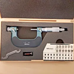 EXCELLENT MITUTOYO THREAD MICROMETER 1-2