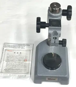MITUTOYO 7002-10 DIAL GAGE STAND WITH FLAT ANVIL, 4.0
