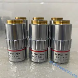 1PC USED & TESTED MITUTOYO M PLAN APO 5X/0.14  MICROSCOPE OBJECTIVE LENS   FEDEX