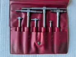 VINTAGE MITUTOYO 6 PC TELESCOPING GAGE SET - WORKS GREAT!