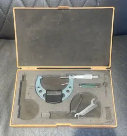 MITUTOYO  MICROMETER 50-75MM 0.01MM W/ RATCHET STOP, NICE! READ DESCRIPTION