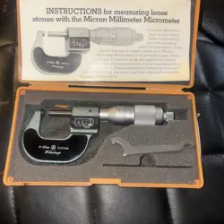 EXCELLENT MITUTOYO THREAD MICROMETER 0-25MM 0.001  PRECISION TOOL 206-101