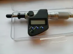 MITUTOYO DIGIMATIC MICROMETER HEAD 350-354 - HEMISPHERICAL TIP - W/BATTERY