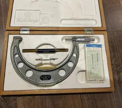 MITUTOYO OUTSIDE MICROMETER WITH RATCHET STOP, RANGE 6-7 INCH