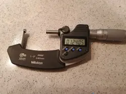 MITUTOYO 1-2 INCH DIGITAL MICROMETER. IP 65 COOLANT PROOF