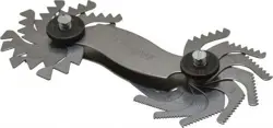 MITUTOYO 18 LEAF, 0.4 TO 7MM PITCH RANGE, SCREW PITCH GAGE 60° THREAD ANGLE