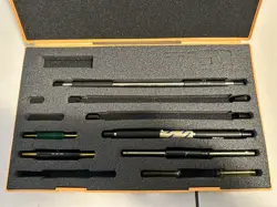 MITUTOYO 167-913 MICROMETER STANDARD SET, 5 PIECE SET W/PLASTIC  CASE