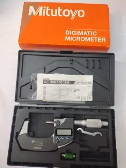 MITUTOYO 99MAB0368M3 GRAY HEAVY DUTY ELECTRONIC DIGITAL MICROMETER NIB