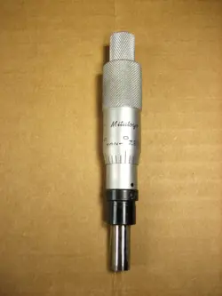 MITUTOYO  MICROMETER HEAD, RANGE 0 - 1