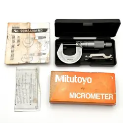 MITUTOYO 101-113 OUTSIDE MICROMETER W/ RATCHET STOP 0-1
