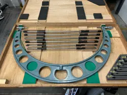 MITUTOYO 104-202 INTERCHANGEABLE ANVILS OUTSIDE  MICROMETER SET 18-24”