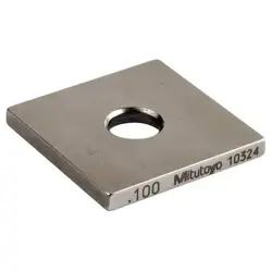 MITUTOYO 614191-531 GAGE BLOCK,SQUARE,STEEL,0.100 IN,ASME 0