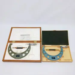 MITUTOYO OUTSIDE MICROMETER OM-150 OM-175 SET OF 2 125-175MM JAPAN /AJ104