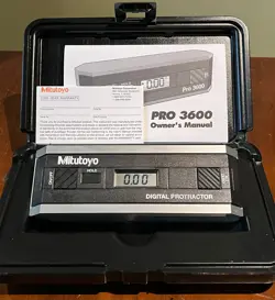 MITUTOYO 950-318 PRO 3600 DIGITAL PROTRACTOR SPC - EXCELLENT CONDITION!