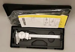 MITUTOYO 505-742J DIAL CALIPER WITH CASE, 0.001