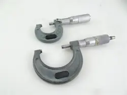 2 MITUTOYO MICROMETERS CARBIDE FACED 0-1