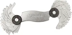 MITUTOYO 188-152, INCH/METRIC SCREW PITCH GAGE, 4 TO 56 TPI, 0.5MM 6MM,... 