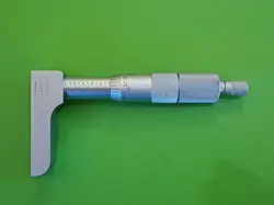 MITUTOYO 129-332 HALF BASE DEPTH MICROMETER, 0-6