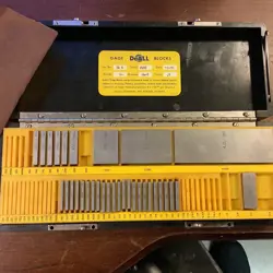 DOALL MITUTOYO INCOMPLETE GAGE BLOCK SET,34R(133 PIECE’S)