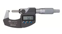 MITUTOYO DIGITAL SPHERICAL MICROMETER (0–25MM) 395-271-30 BMD-25MX