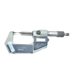 MITUTOYO DIGITAL MICROMETER 0-25MM 0.001MM FINE TIP PRE-OWNED *NEEDS BATTERY*