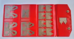 MITUTOYO RADIUS GAGE STAINLESS CODE NO. 186-906 SET OF 26 IN CASE USED TOOLS