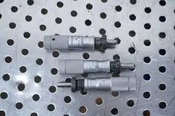 (QTY 3) MITUTOYO MICROMETER HEAD RANGE 0-.5