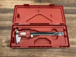MITUTOYO SNAP-ON DIGITAL CALIPER ABSOLUTE 150MM, RED LIMITED JAPAN USED RARE