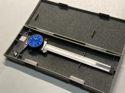 MITUTOYO 6'' DIAL CALIPER MACHINIST EASY READ BLUE DIAL INSPECTION TOOL 0-6''