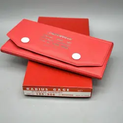 MITUTOYO 186-906 RADIUS GAUGE SET HARDENED STAINLESS STEEL