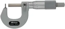 MITUTOYO MICROMETER BMB1-25 115-302 ANALOG SPHERICAL MICROMETER