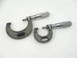 2 MITUTOYO OUTSIDE MICROMETERS CARBIDE FACED 0-1