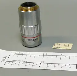 MITUTOYO MICROSCOPE OBJECTIVE  M PLAN APO 5    0.14   ∞/0    F=200   [E5U2]