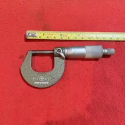 MITUTOYO 103-260, 0-1'' OUTSIDE MICROMETER CARBIDE TIPPED,0.0001