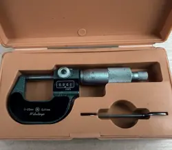 MITUTOYO 193-101 DIGIT OUTSIDE MICROMETER RATCHET STOP 0-25MM RANGE 0.01MM JAPAN